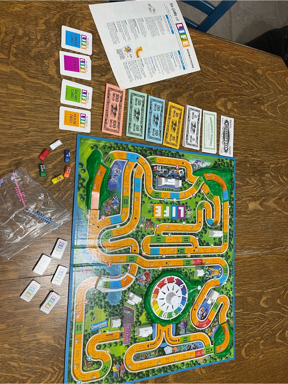 Vintage Milton Bradley 1991 “ The Game of LIfe” board game.